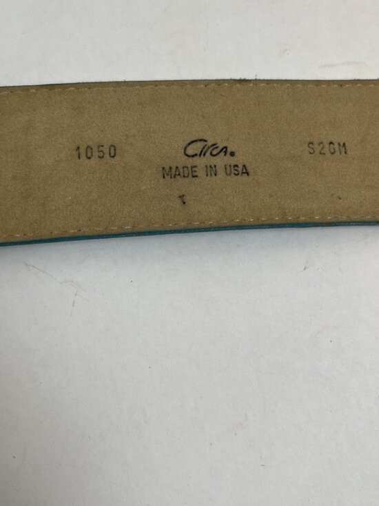 Vintage Circa Genuine Turquoise Alligator Belt